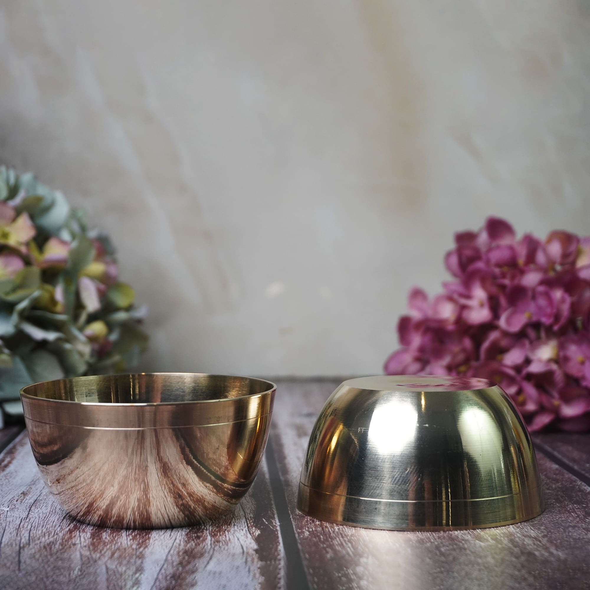 Maanvii Glossy Brass Bowl (12.5 cm) Timeless Elegance for Serveware & Tableware