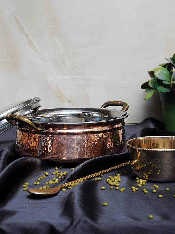 Embrace Health with Timeless Copper, Brass, Kansa Utensils.